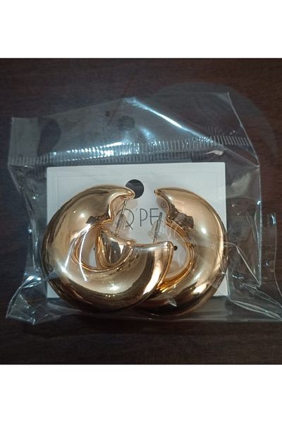 Safir Tuhafiye Stylish Women's Gold Earrings