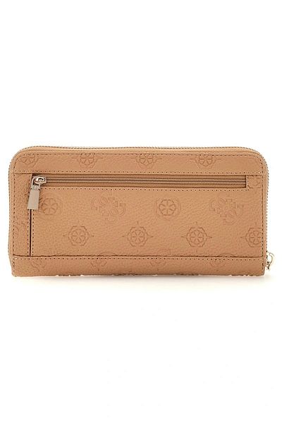 Guess Women's Beige Cresidia Large Zipper Wallet