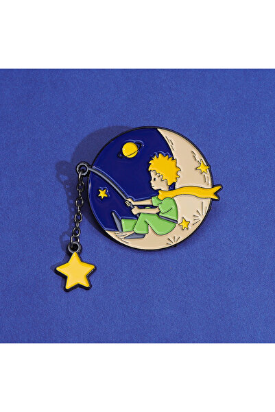 Choice XZ7929 دبابيس مينا بتصميمات كرتونية: ولد، ثعلب، وردة، قمر، نجمة، حوت، ...