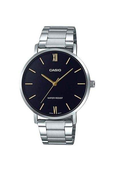 Casio Men's MTP-VT01D-1B 40mm Silver Analog Water Resistant Watch