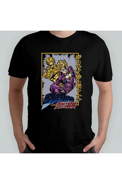 Pixxa Jojo's Bizarre Adventure Unisex 100% βαμβακερό μπλουζάκι με λαιμόκοψη μοντέλο 5