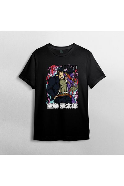 Pixxa Jojo's Bizarre Adventure Unisex 100% βαμβακερό μπλουζάκι με λαιμόκοψη μοντέλο 3