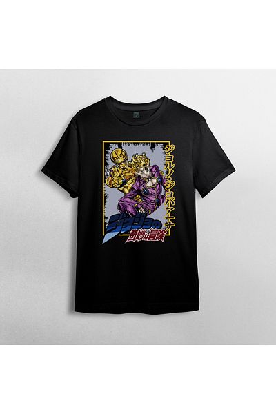 Pixxa Jojo's Bizarre Adventure Unisex 100% βαμβακερό μπλουζάκι με λαιμόκοψη μοντέλο 5