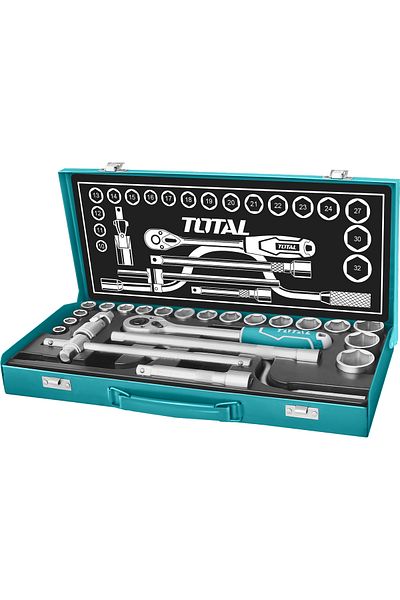 TOTAL 24PCS 1/2" Socket Set