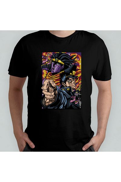 Pixxa Jojo's Bizarre Adventure Unisex 100% βαμβακερό μπλουζάκι με λαιμόκοψη μοντέλο 7