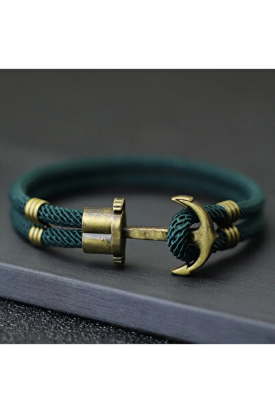 Choice 20.5cm(8.1inch) Green Noter Mens Rope Bracelet Viking Nautical Thread ...