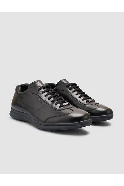 Cabani 100% Genuine Leather Black Men's Sneaker