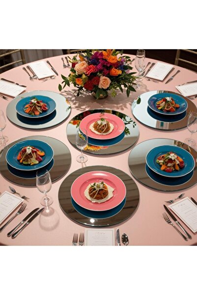 MAFRA Aynalı Supla, Düz Ayna, 6'lı Takım Daire Ayna Supla