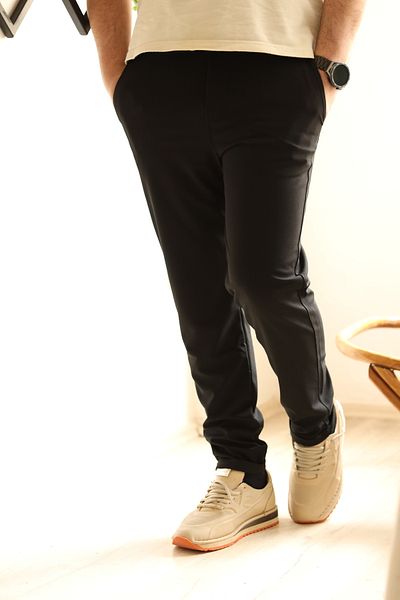 Butik Men's Double Leg |   Elastic Waist Jogger Pants |   Design with Pocket |   Stylish and Comfortable Model