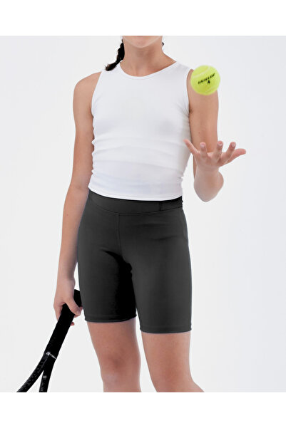 RUTBİL SPORTS KIZ ÇOCUĞU SIFIR KOL BODY VE KISA SİYAH TAYT-VOLEYBOL-TENİS-PİL...