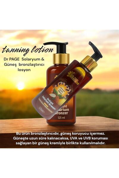 Dr. Page Beauty İnstant Bronzer Güneş ve Solaryum Kremi - Bronzlaştırıcı Etki