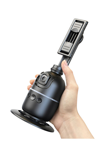 LEERFEI P03 Kameralı 360 Otomatik Yüz Takibi Masaüstü Gimbal Selfie Çubuğu Tr...