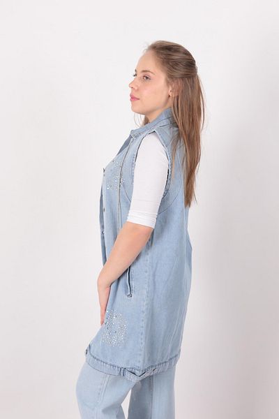 Aynaz 1057 Vestă de jeans pentru femei