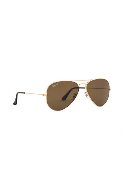 Ray-Ban Aviator Sunglass RB3025 001/57 Polarized Brown Size 58