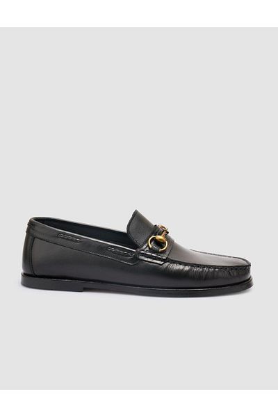 Cabani 100% Genuine Leather Black Men's Loafer