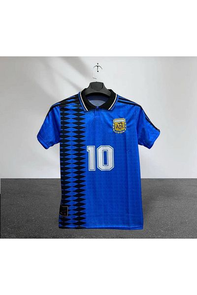 Legent Lady ARGENTINA MESSI GOLI RETRO ALBASTRU JERSEY MDONA