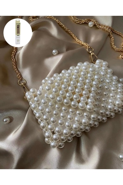 Eiles Kadın Inci Çanta Astarlı Inci Çanta Zarf Çanta (FAR KARIŞTIRMA FIRÇASI ...