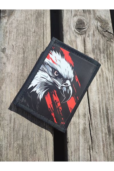 JANJAN Sports Wallet, Unisex Wallet with Velcro, Zipper, Keychain, Coin Compartment, Fabric Wallet