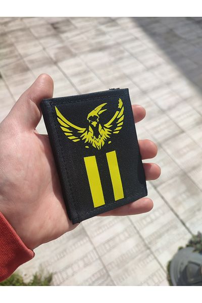 JANJAN Sports Wallet, Unisex Wallet with Velcro, Zipper, Keychain, Coin Compartment, Fabric Wallet