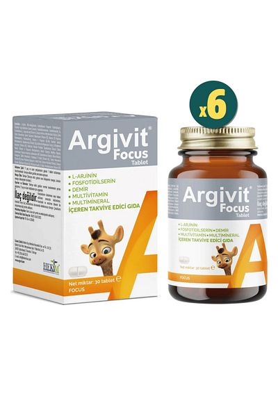 AKSU Argi-Vit Focus 30 Tablets 6 Pieces