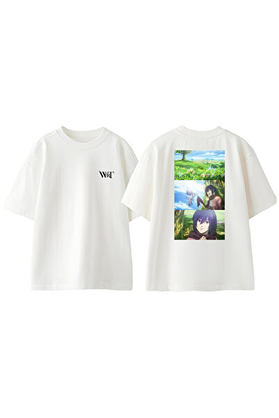 THEWERT Attack On Titan 35 Design Rukotvorska Torba Štampano Pamuk Bela Overs...