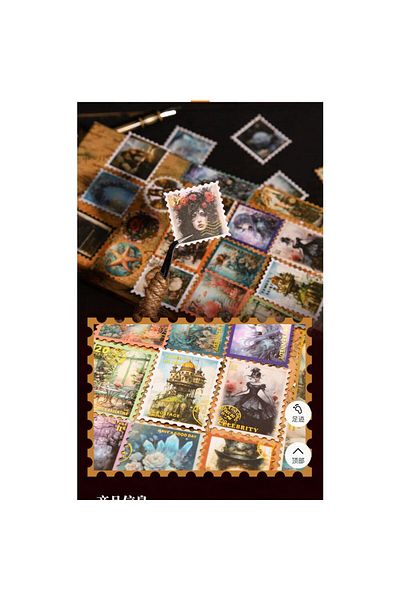 İthal O4-20Pcs Gilded Sequins Washi Sticker - Number : 6