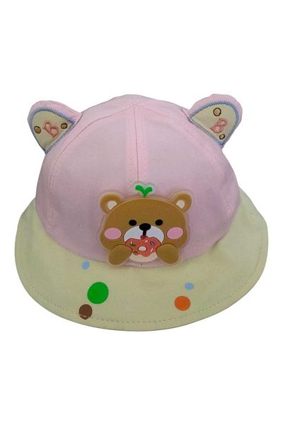 Aware Time 1-3 Years Unisex Children's Lace-Up Figured Summer Sombrero Hat