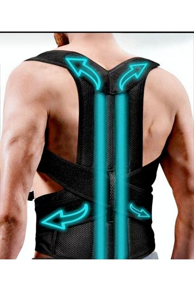 Alemdar Back brace for back straightening and abdominal tightening, for men and women