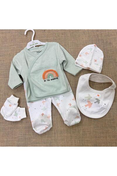 Amur 5-Piece Baby Suit Set Embroidered Hospital Discharge Set Seasonal