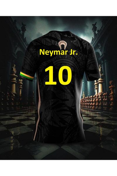 Legent Lady Βραζιλία Μαύρη φανέλα Neymar Jr 6398
