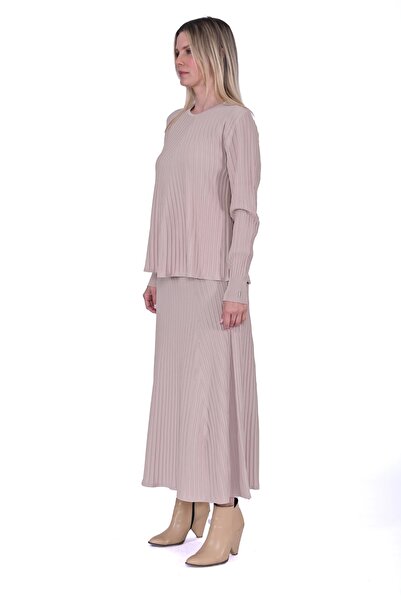 Invee İNVEE 6984 Fondöten Triko Etek