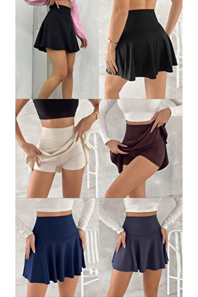 Aychayla Dalgıç Kumaş Şort Etek