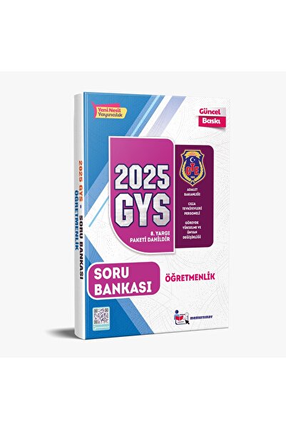 MemurSınav 2025 Cte Gys Öğretmenlik Soru Bankası