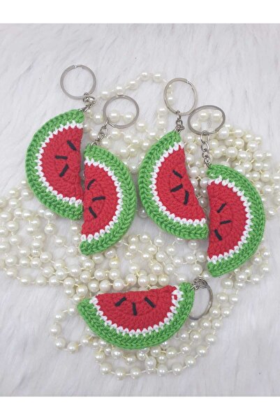 HAPPY HANDMADE 5-Piece Keyring/Gift Watermelon Keyring/