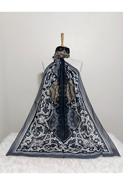 REMOMODA شال قطن ناعم منقوش