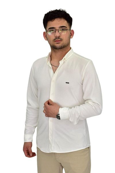 BAGLAN Мъжка спортна риза Silim Fit от ликра BGL-ST04332