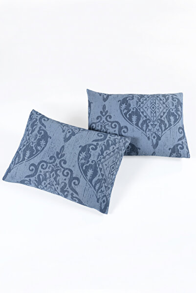 Eponj Home 2li Yastık Kılıfı Hitit (Kombin) Lacivert