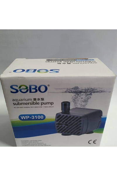 Sobo WP-3100 Su Pompası – 250 L/h | 3W | 0,5 m Yükseklik