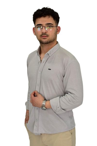 BAGLAN Мъжка спортна риза Silim Fit от ликра BGL-ST04333