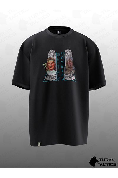 TURAN TACTICS TRIOC OVERSIZE UNISEX CU DESIGN WISE KAĞAN&KÜLTEGİN