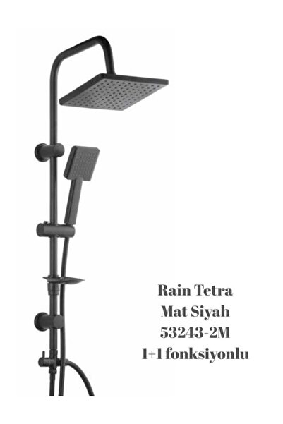 Tema SİYAH RAİN PLUS TETRA TEPE DUŞ SETİ