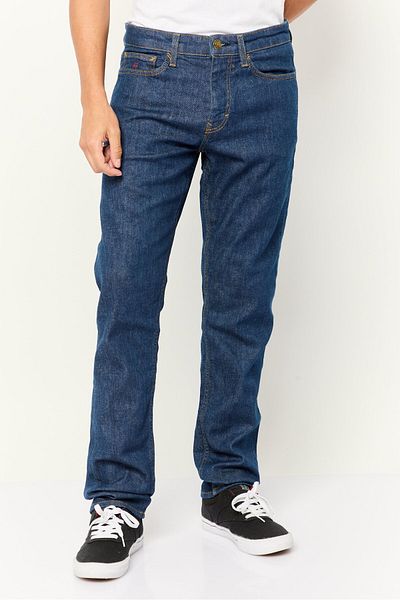 Esprit Men Slim Fit Plain Stretchable Selvedge Jeans, Blue