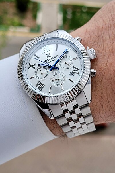 Daniel Klein Gümüş Renk 42 Mm Iç Göstergeleri Aktif Erkek Kol Saati