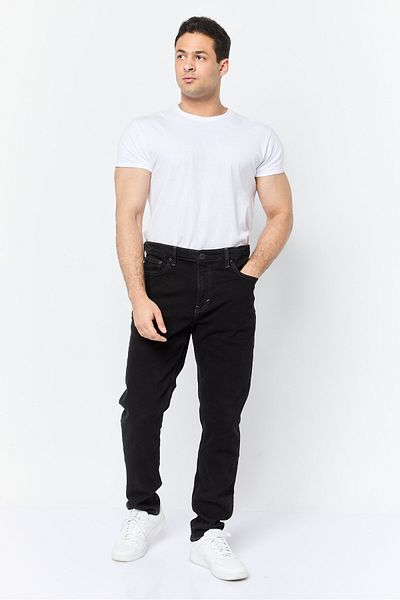 Esprit Men Regular Fit Washed Stretchable Denim Jeans, Black