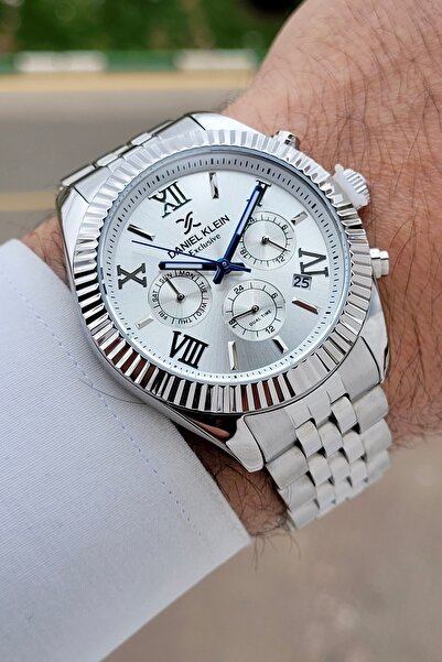 Daniel Klein Gri Renk Ayarlanabilir Kordonlu 42 Mm Fonksiyonlu Erkek Kol Saati
