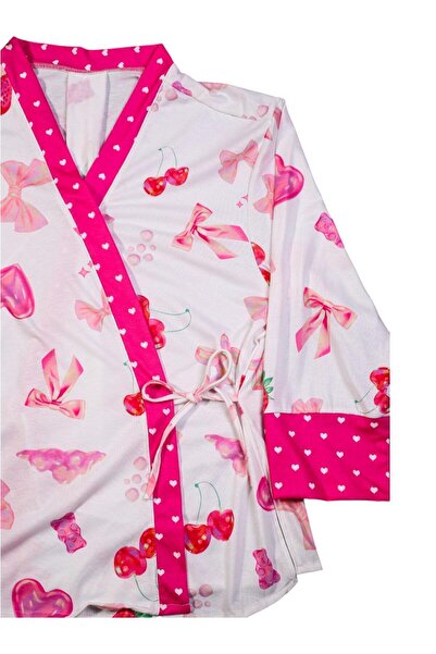 bella bonita Cotton Crossbody Tie Pjamas Set