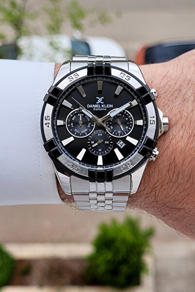 Daniel Klein Kadranı Siyah Kordonu Metalik Renk 2 Yıl Garantili 44 Mm Gösterg...