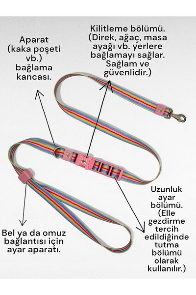 CARAMELOS Hands-Free Walking Strap - Hands-Free Dog Walking Leash