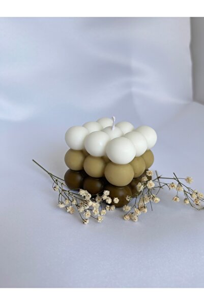 Aura Souvenir 3 Renkli Bubble Soya Wax Mum