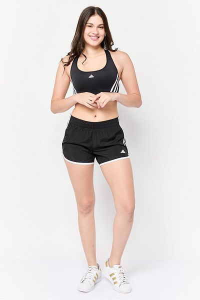 adidas Women Sportswear Fit 4 Inseam Training Shorts, Black